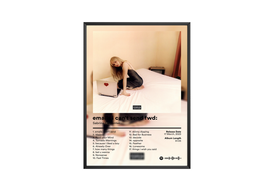 Sabrina Carpenter 'emails i cant send fwd' Album Poster