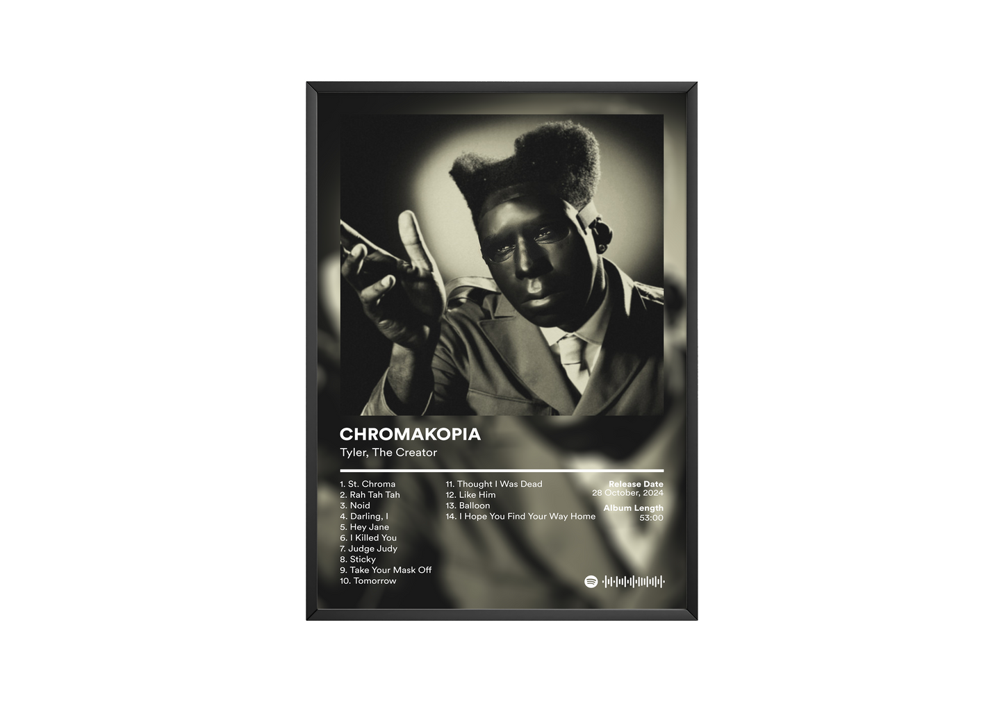 Tyler The Creator 'CHROMAKOPIA' Album Poster