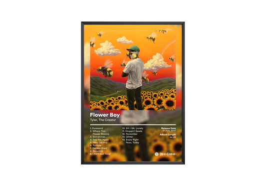 Tyler The Creator 'Flower Boy' Album Poster