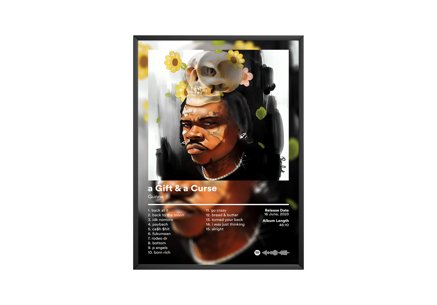 Gunna 'a Gift & a Curse' Album Poster