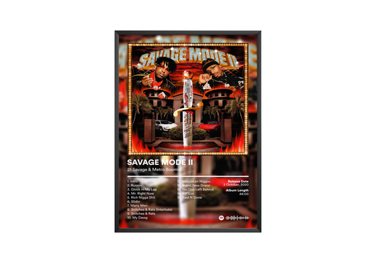 21 Savage 'Savage Mode II' Album Poster