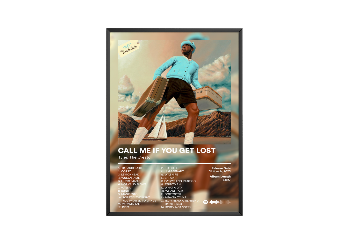 Tyler The Creator 'CMIYGL The Estate Sale' Album Poster