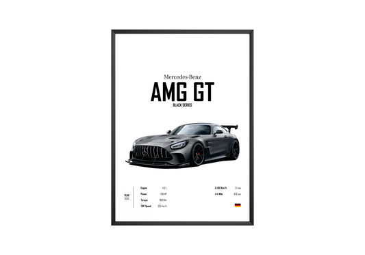 Mercedes Benz AMG GT 'CORE' Car Poster