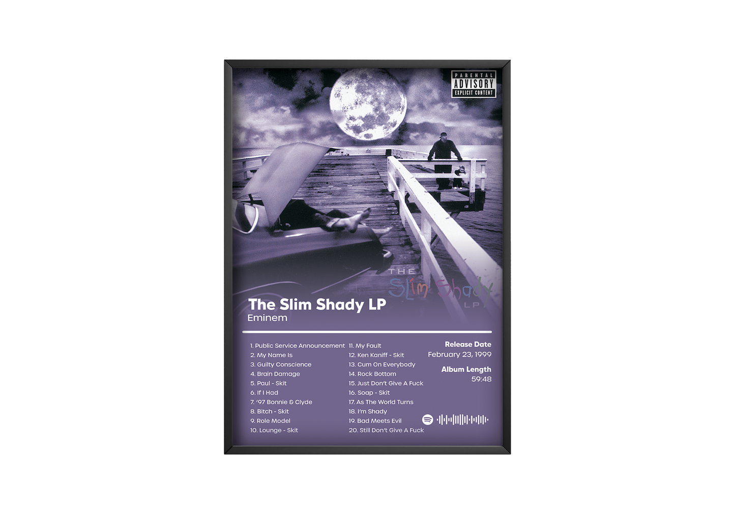 Eminem 'The Slim Shady LP'  Album Poster