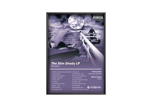 Eminem 'The Slim Shady LP'  Album Poster