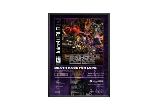 Juice WRLD 'Death Race For Love' Album Poster