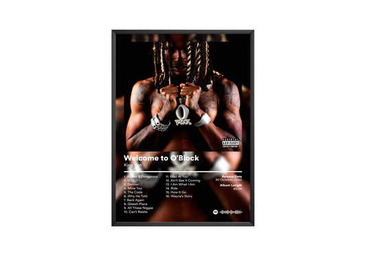 King Von 'Welcome To O Block' Album Poster