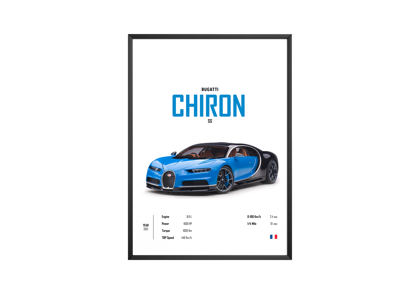 Bugatti Chiron 'CORE' Car Poster