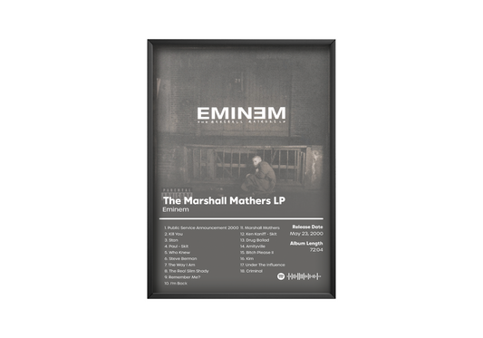 Eminem 'The Marshall Mathers LP' Album Poster