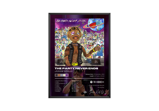 Juice WRLD 'The Party Never Ends' Album Poster