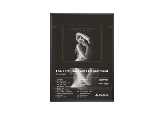 Taylor Swift 'The Tortured Poets Department' Album Poster