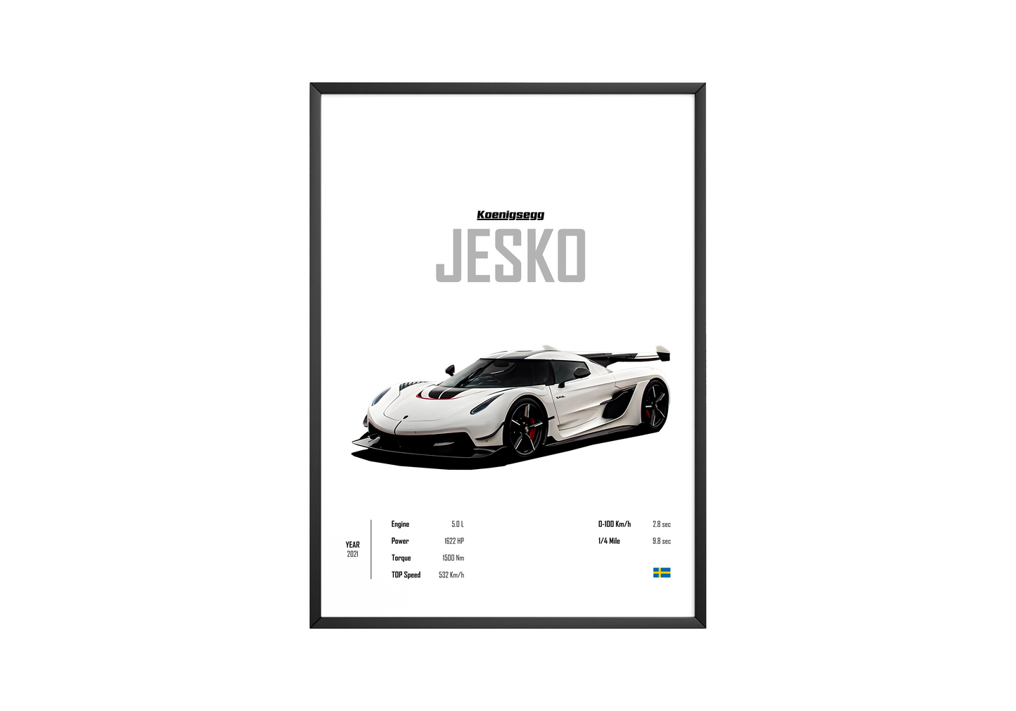 Koenigsegg Jesko 'CORE' Car Poster