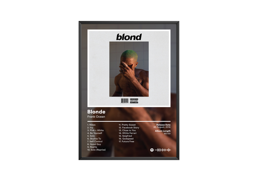 Frank Ocean 'Blonde' Album Poster