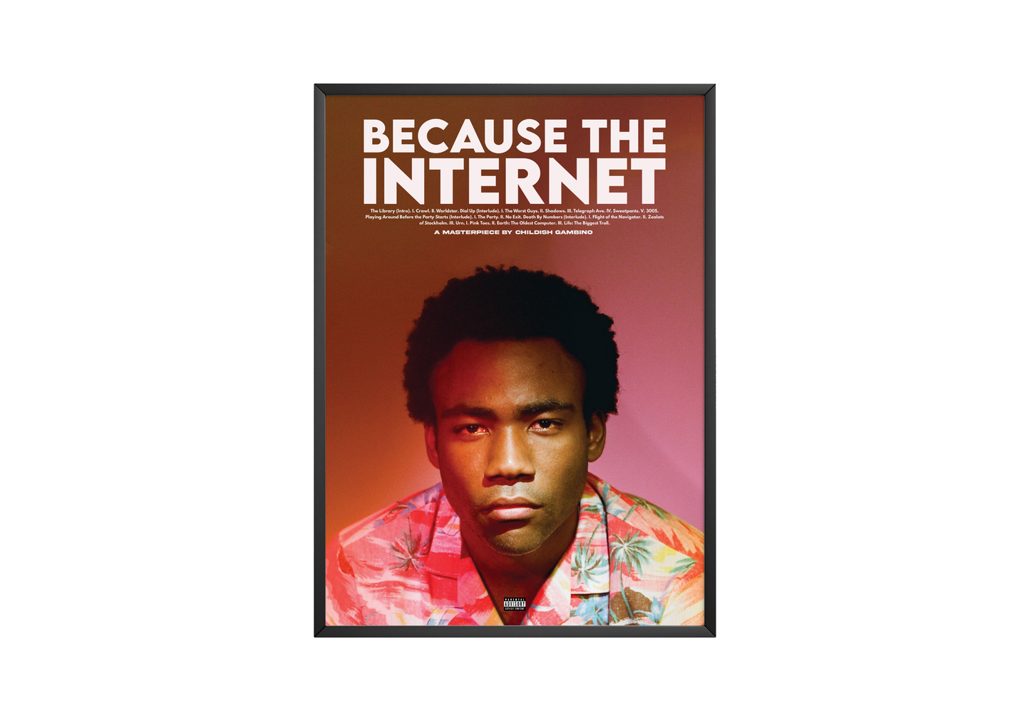 Childish Gambino 'Because The Internet' Poster