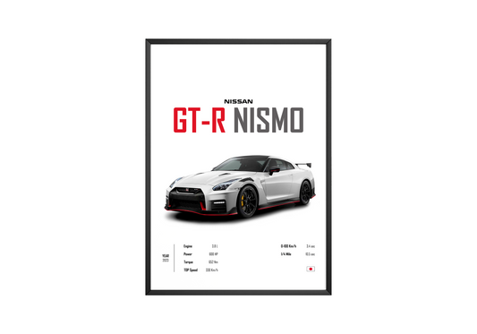 Nissan GT-R Nismo 'CORE' Car Poster