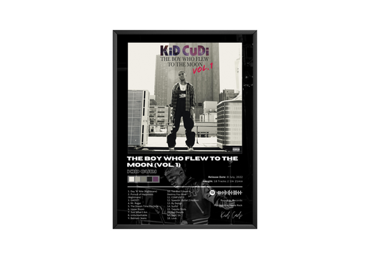 Kid Cudi 'The Boy Who Flew To The Moon (Vol. 1)' Album Poster