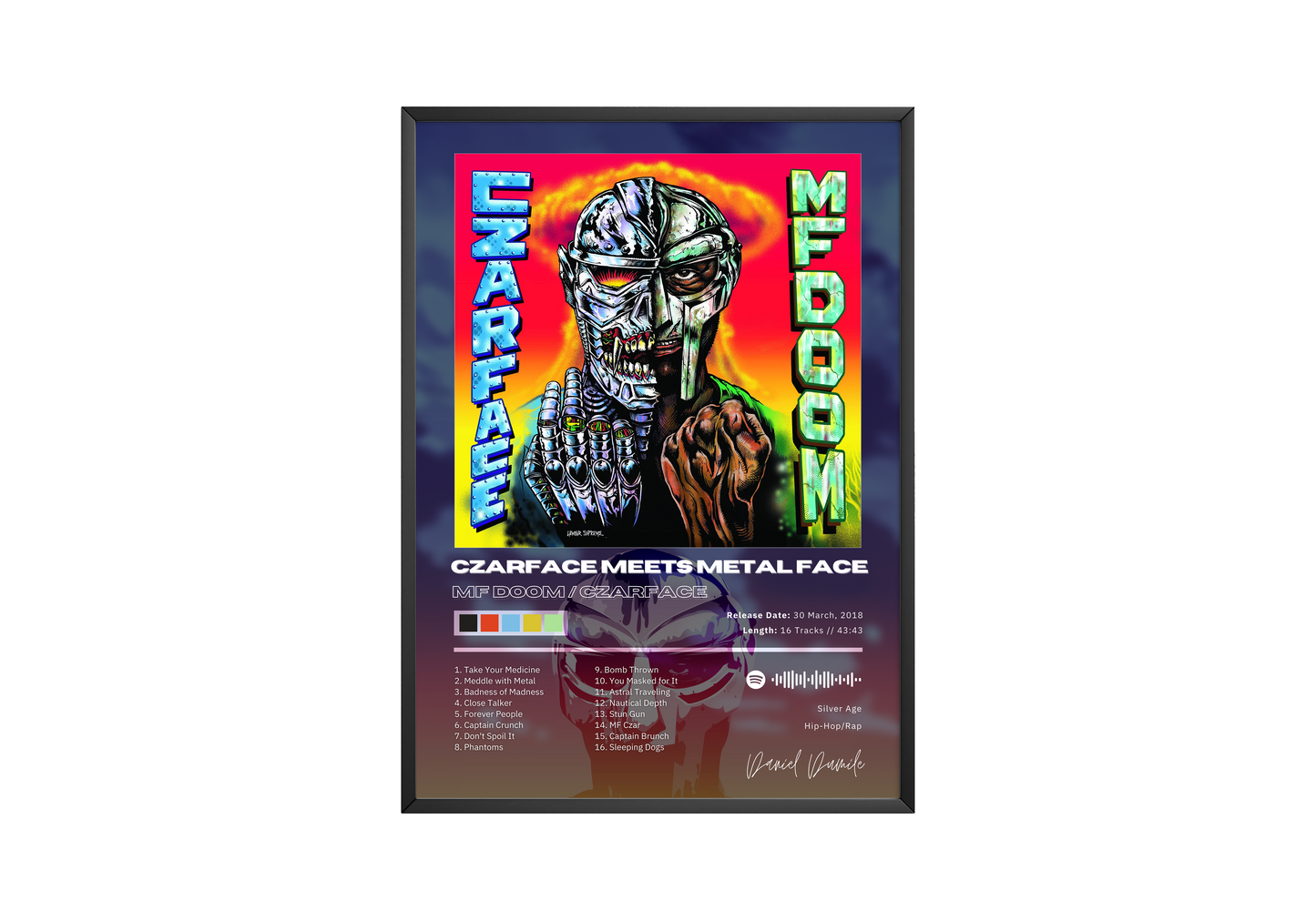 MF DOOM 'Czarface Meets Metal Face' Album Poster