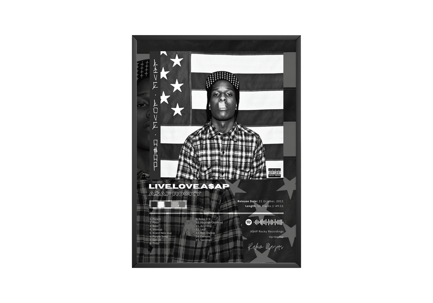 A$AP Rocky 'Live Love A$ap' Album Poster