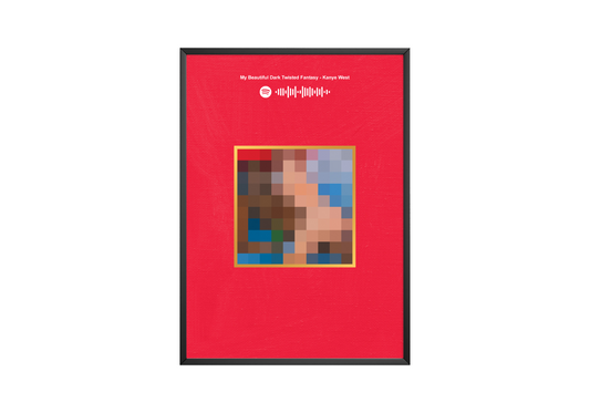 Kanye West 'My Beautiful Dark Twisted Fantasy' Spotify Poster