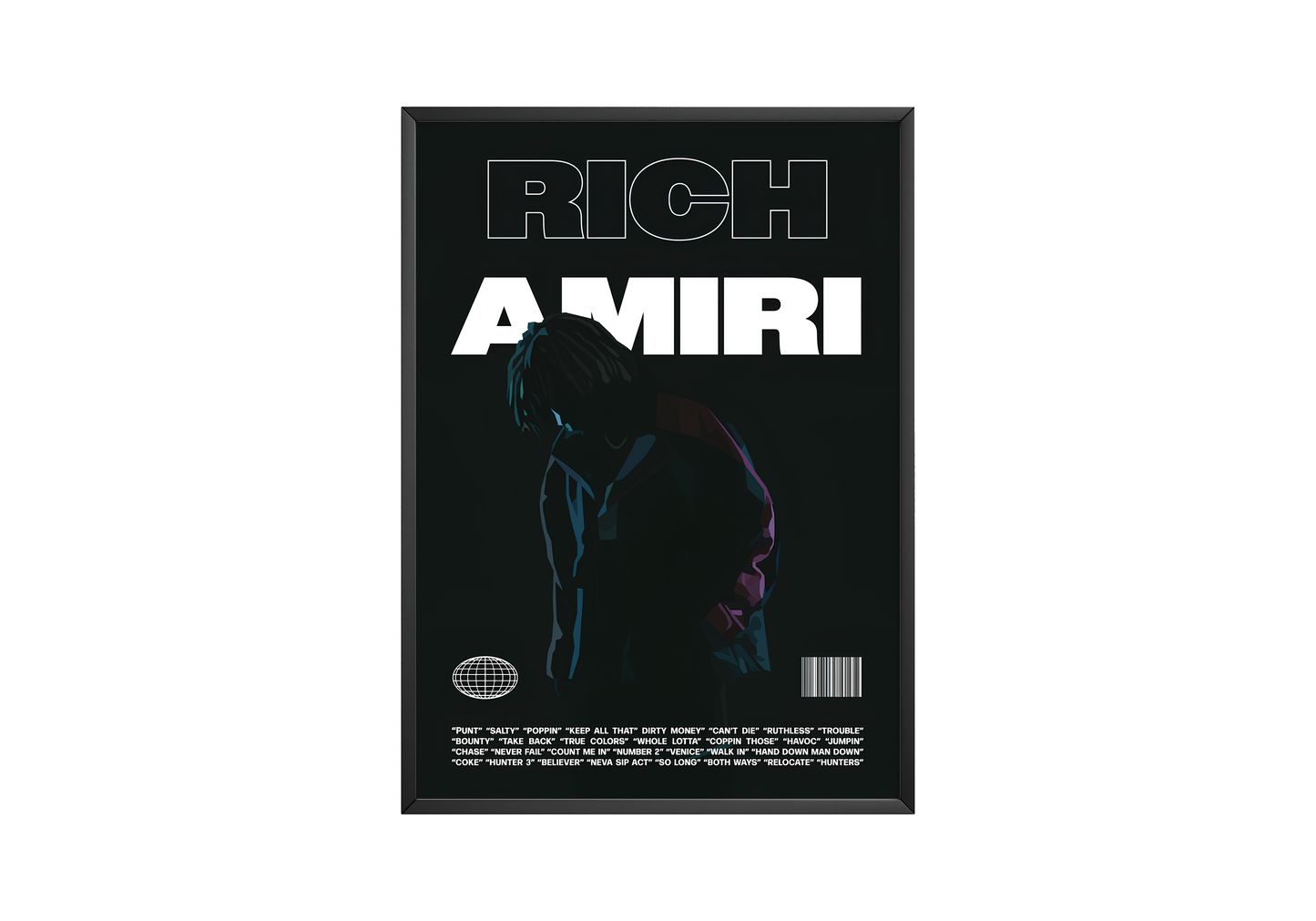 Rich Amiri 'Focus' B&W Poster