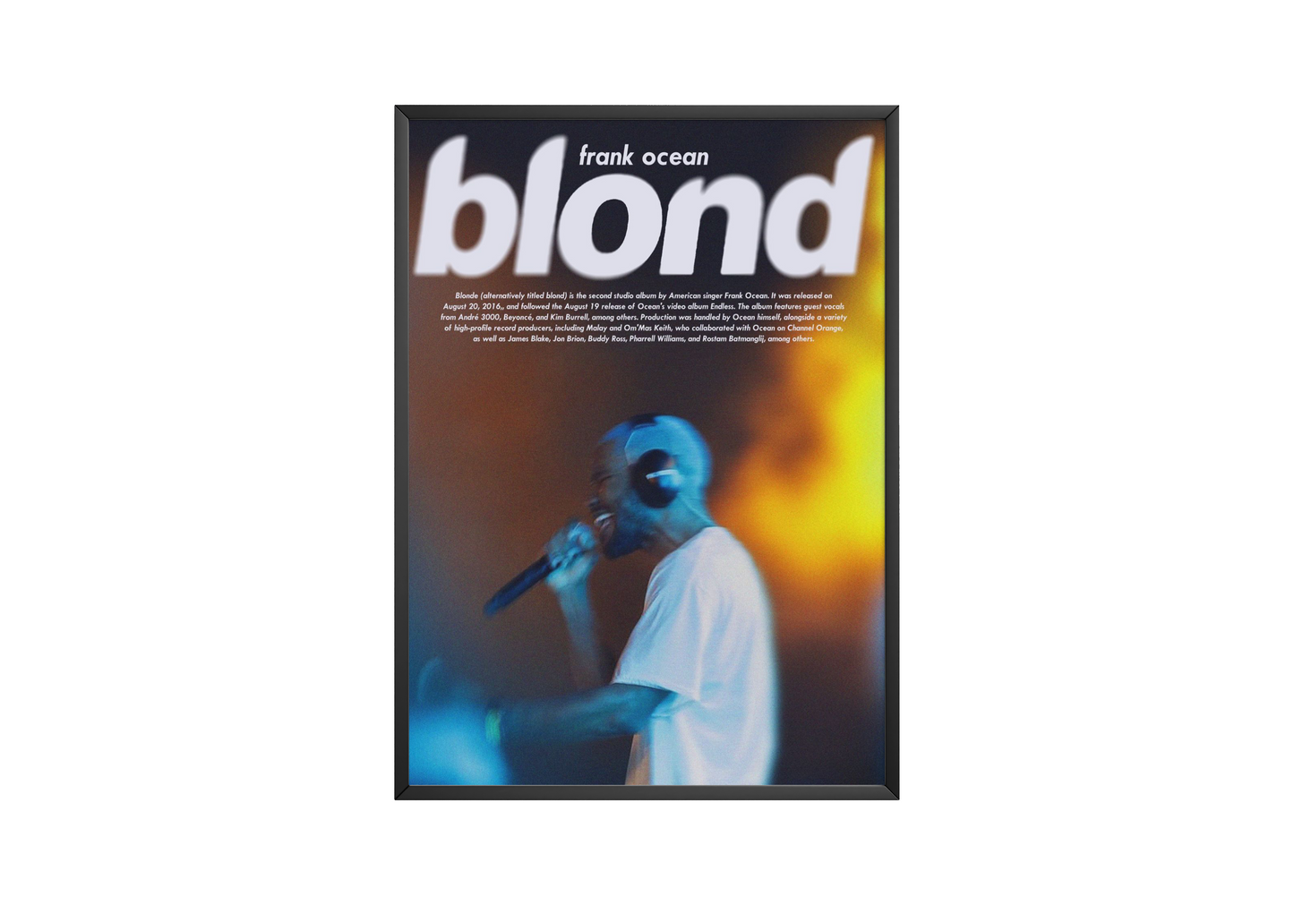 Frank Ocean 'Blond' Blurred Poster