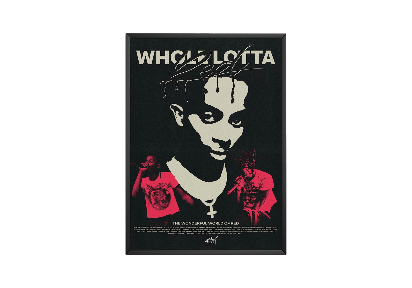 Playboi Carti 'Whole Lotta Red' Focus Poster