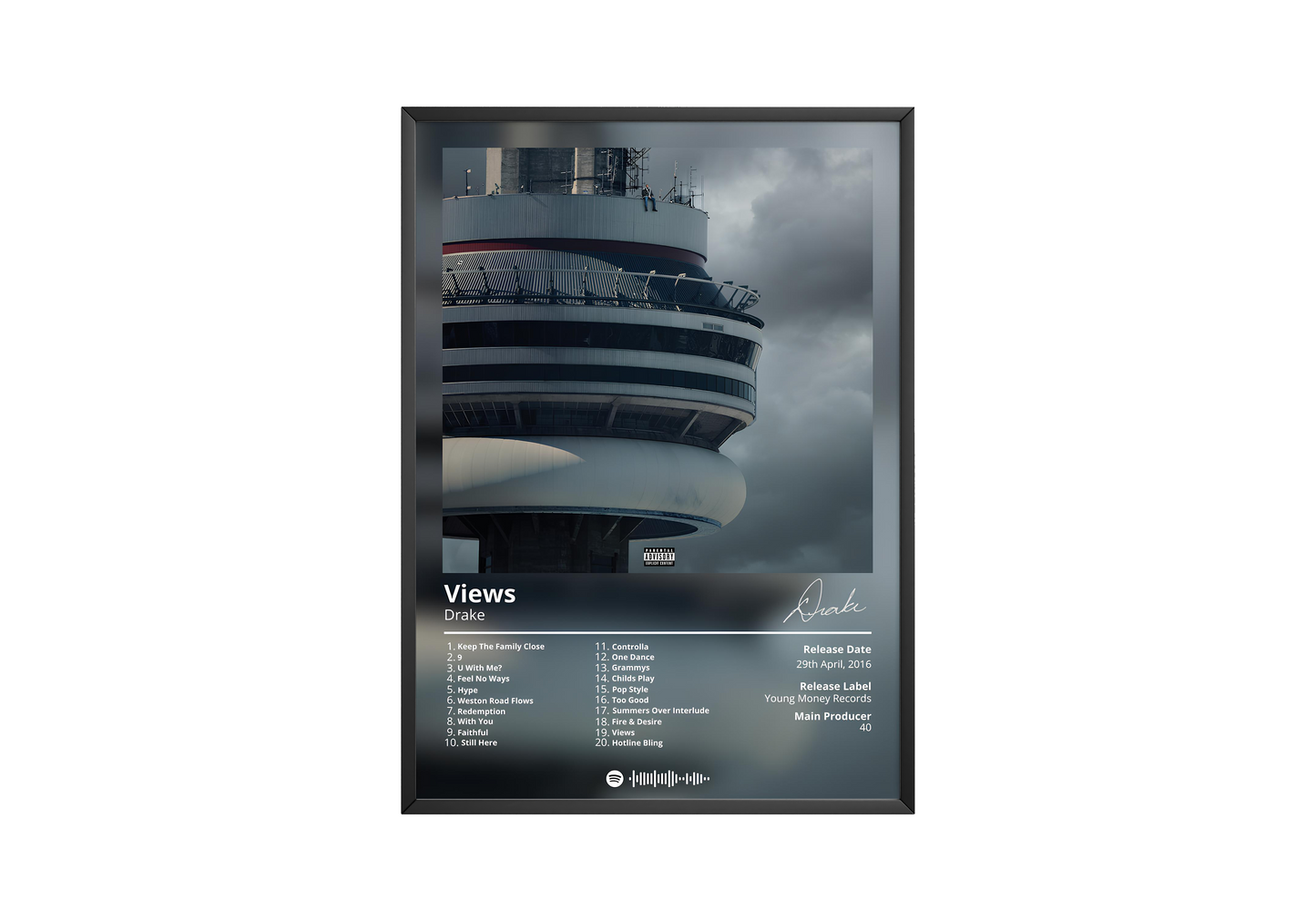 Drake - "Views" Album Poster