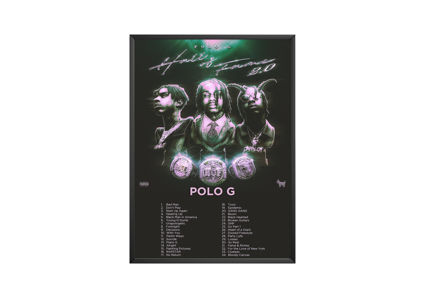 Polo G - "Hall Of Fame 2.0" Album Poster