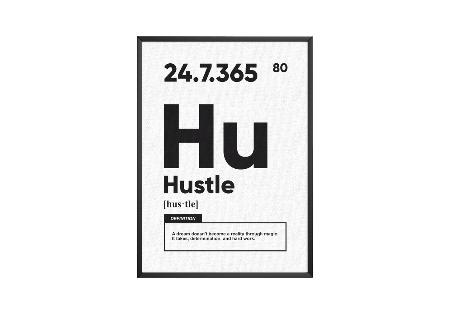 Hustle Definition Poster