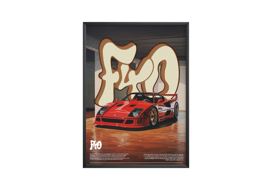 Ferrari F40 Poster