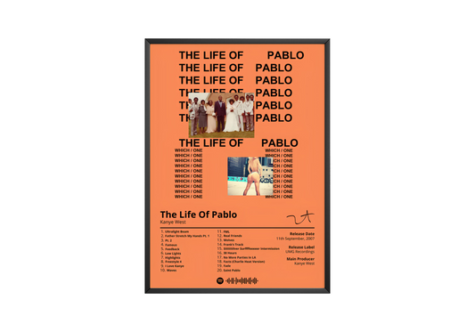 Kanye West 'The Life Of Pablo' Album Poster