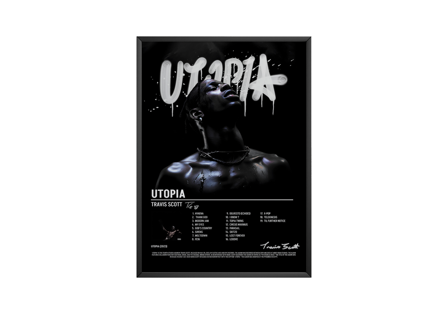 Travis Scott 'Utopia' Album Poster