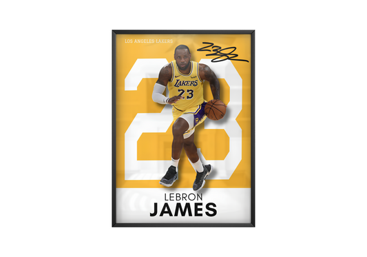 Lebron James 'Signature' LAL Poster