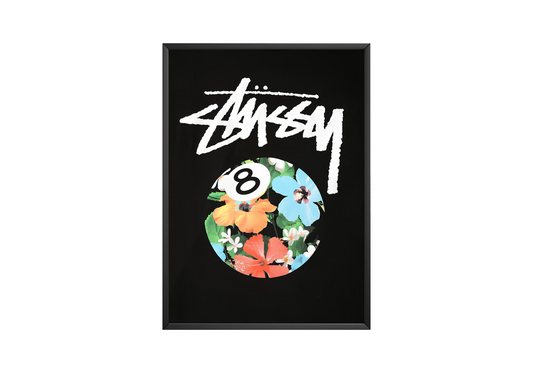 Stussy Flower 8 Ball Poster