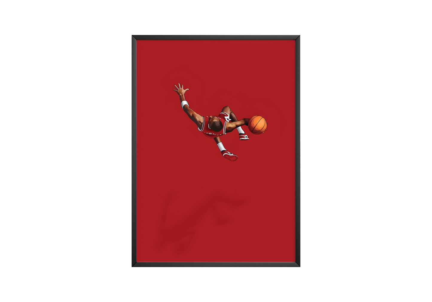 Michael Jordan Red Minimalist Poster