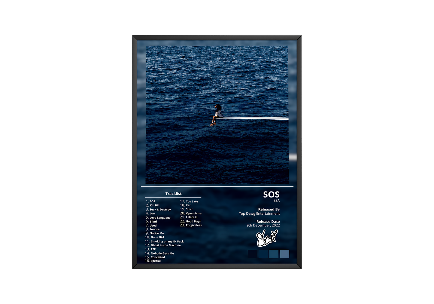 SZA - "SOS" Album Poster