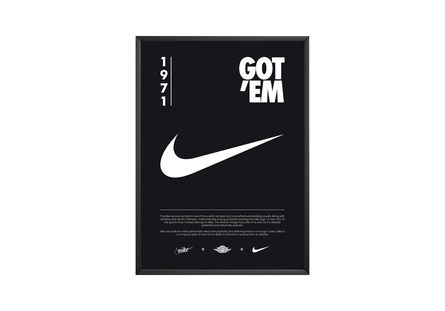 Nike Origins Black Poster