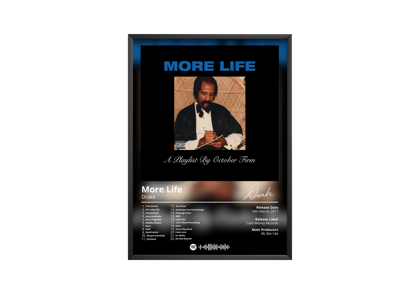 Drake - "More Life" Album Poster