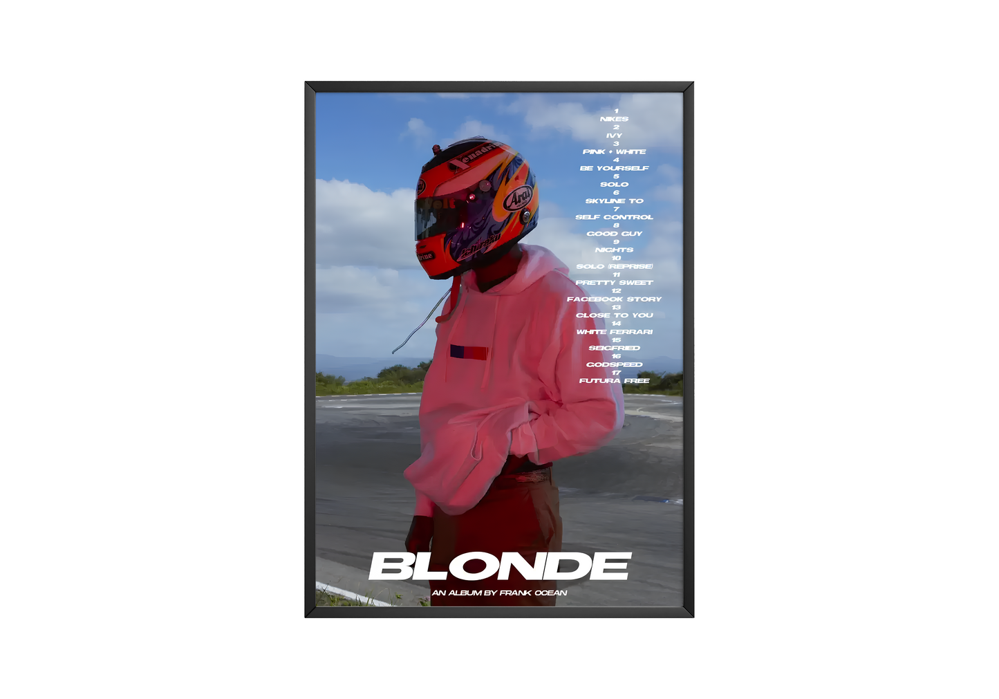 Frank Ocean 'Blonde' Aesthetic Poster