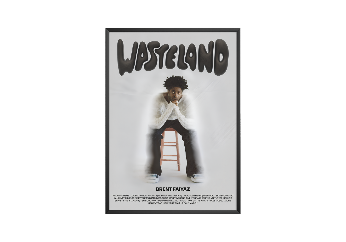 Brent Faiyaz 'Wasteland' Throne Poster