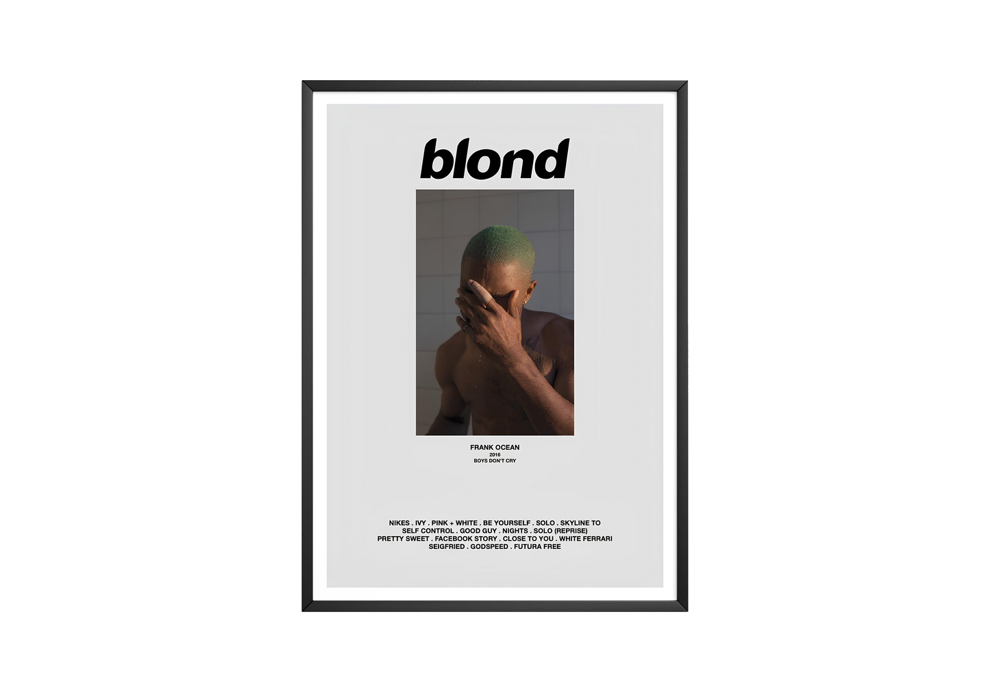 Frank Ocean 'Blond' Classic Poster