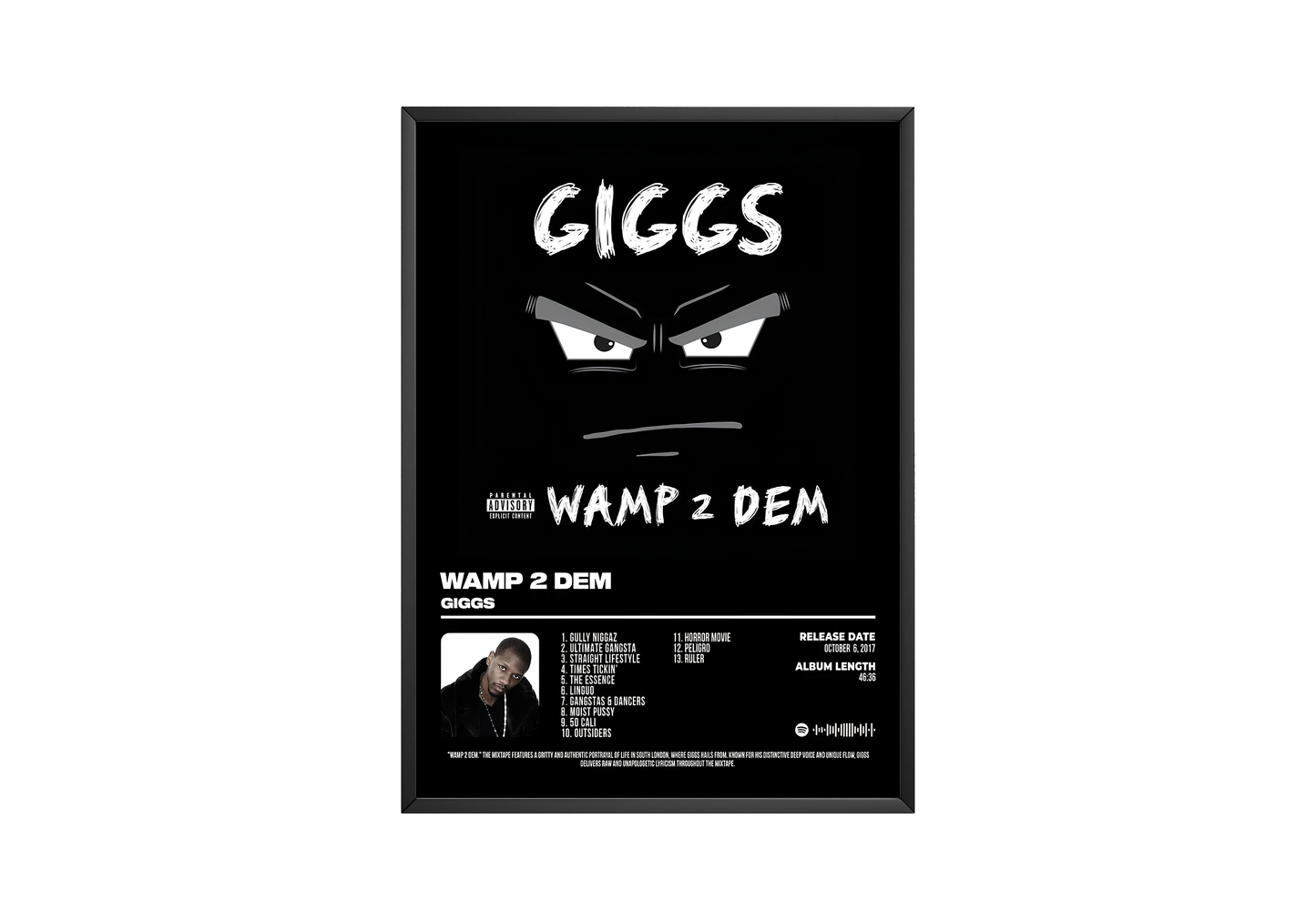 Giggs - "Wamp 2 Dem" Album Poster