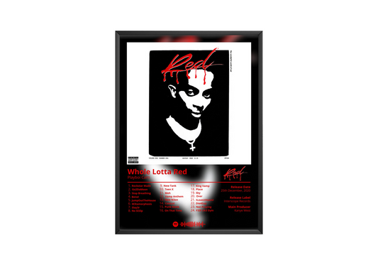 Playboi Carti - "Whole Lotta Red" Album Poster