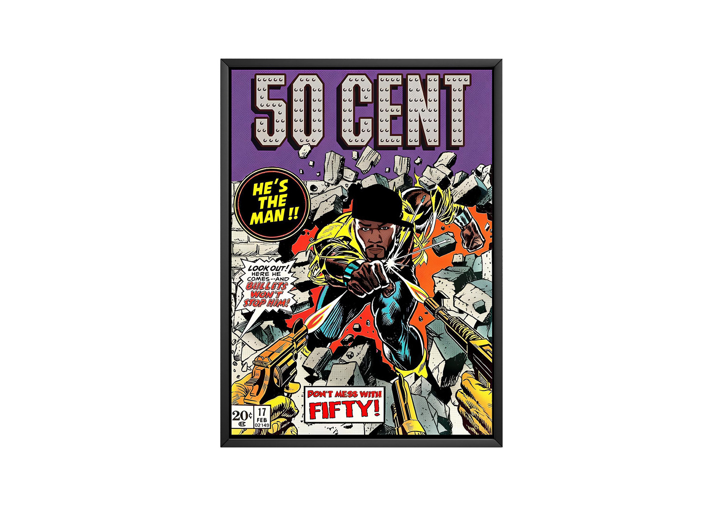 50 Cent - Comic Poster