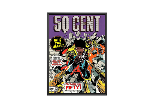 50 Cent - Comic Poster