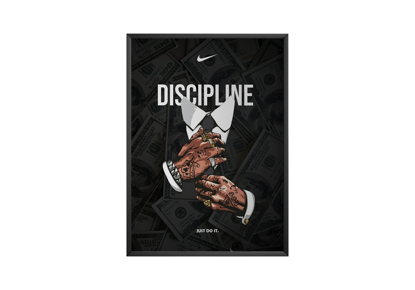 Discipline Money Nike Poster