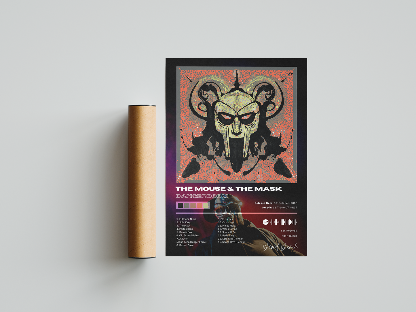 MF DOOM 'THE MOUSE & THE MASK' Album Poster