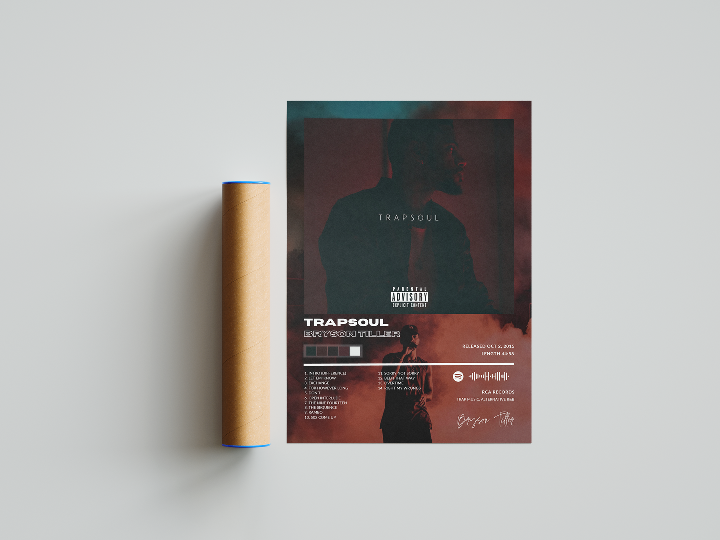 Bryson Tiller 'Trapsoul' Album Poster