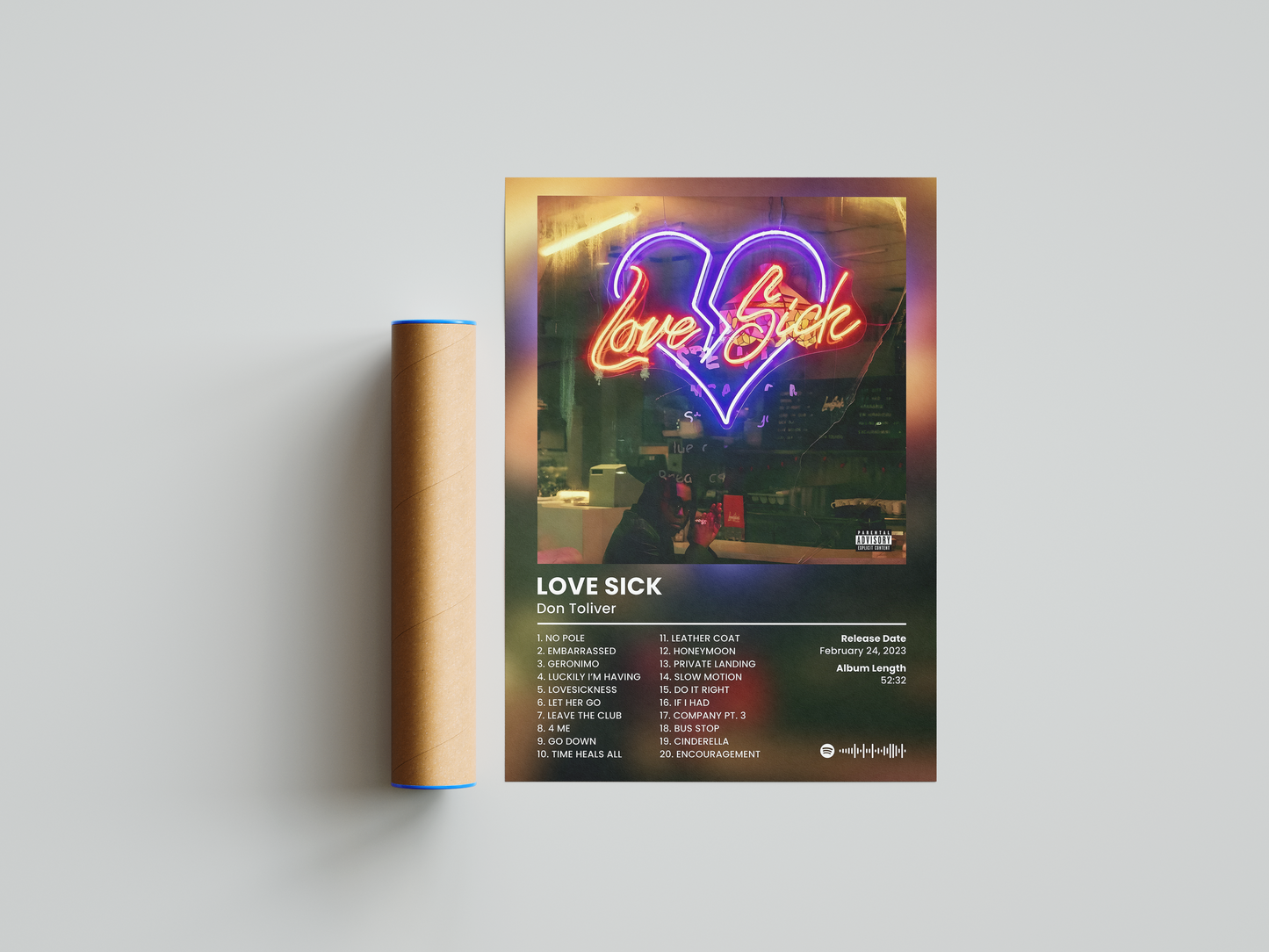 Don Toliver 'Love Sick' Album Poster