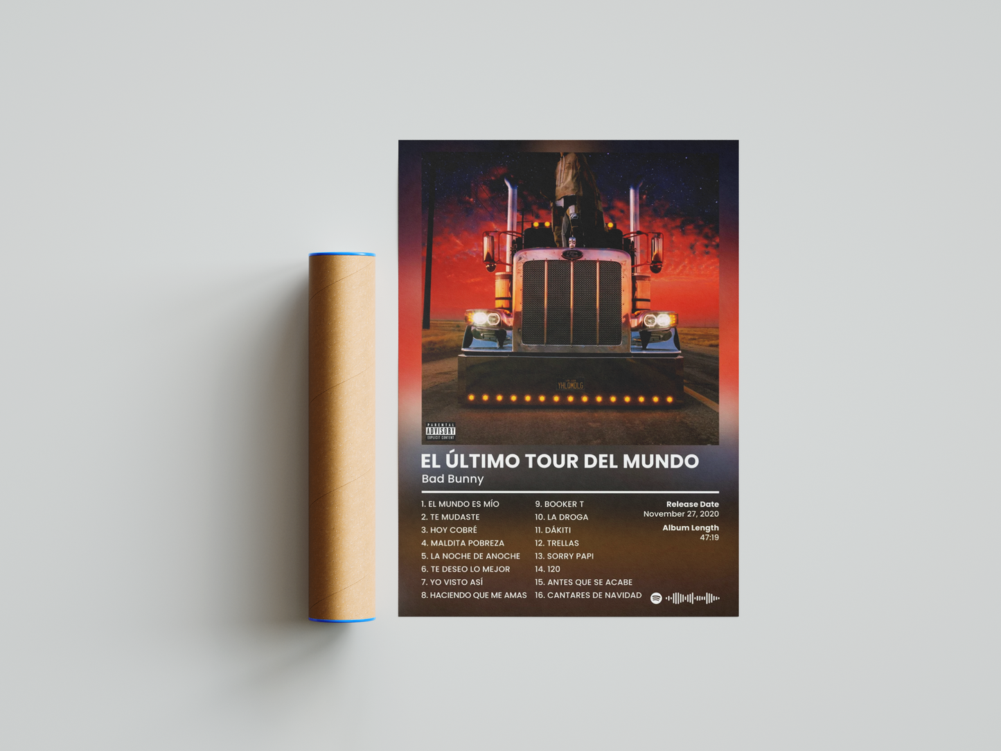 Bad Bunny 'El Ultimo Tour Del Mundo' Poster